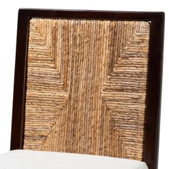 Kirkland's Home Dining Chairs-Abaca And Mahogany Armless Dining Chair