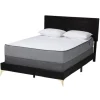 Kirkland's Home Beds & Headboards-Abba Velvet Ribbed Queen Bed Frame