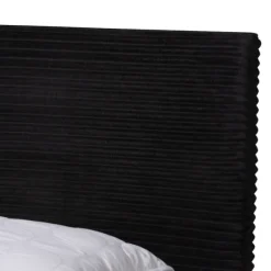 Kirkland's Home Beds & Headboards-Abba Velvet Ribbed Queen Bed Frame