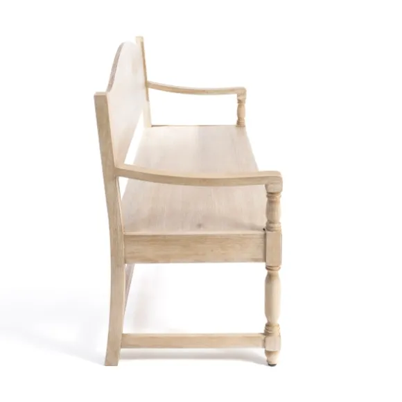 Kirkland's Home Benches & Ottomans-Abby Whitewashed Wood Bench