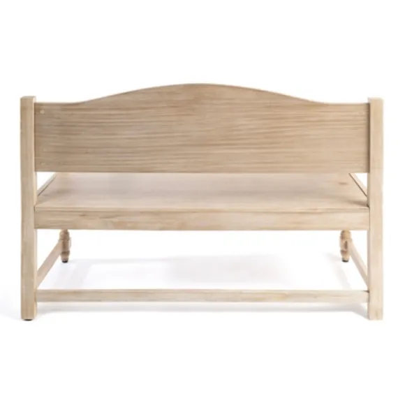Kirkland's Home Benches & Ottomans-Abby Whitewashed Wood Bench