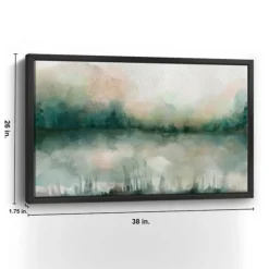 Kirkland's Home Framed Art-Abstract Foggy Marsh Framed Wall Art