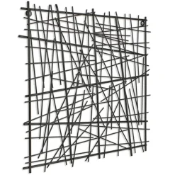 Kirkland's Home Wall Plaques-Abstract Square Metal Wall Plaque