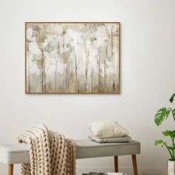 Kirkland's Home Canvas Art-Abstract Woodland Forest Framed Canvas Art Print