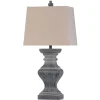 Kirkland's Home Table Lamps-Aged Black Candlestick Base Table Lamp, 33 In.
