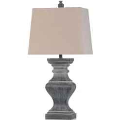 Kirkland's Home Table Lamps-Aged Black Candlestick Base Table Lamp, 33 In.