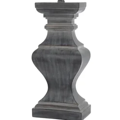 Kirkland's Home Table Lamps-Aged Black Candlestick Base Table Lamp, 33 In.
