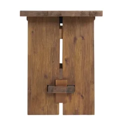 Kirkland's Home Benches & Ottomans-Aged Brown Acacia Wood Board Bench