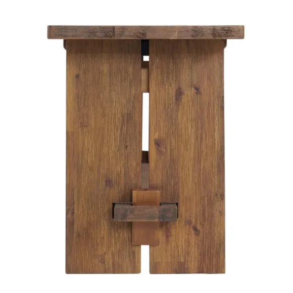 Kirkland's Home Benches & Ottomans-Aged Brown Acacia Wood Board Bench