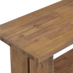 Kirkland's Home Benches & Ottomans-Aged Brown Acacia Wood Board Bench