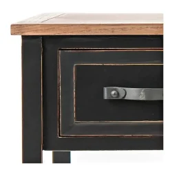 Kirkland's Home Console Tables-Ainsly Distressed Oak Top Console Table