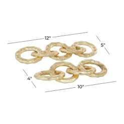 Kirkland's Home Statues & Figurines-Aluminum Chain Link Sculptures, Set Of 2