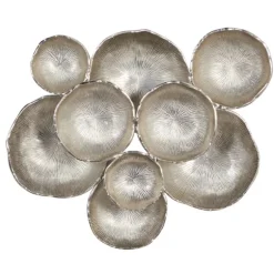 Kirkland's Home Wall Plaques-Aluminum Clustered Bowls Wall Plaque