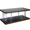 Kirkland's Home Coffee Tables-Amari Chestnut Acrylic Coffee Table