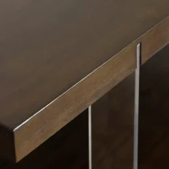 Kirkland's Home Coffee Tables-Amari Chestnut Acrylic Coffee Table