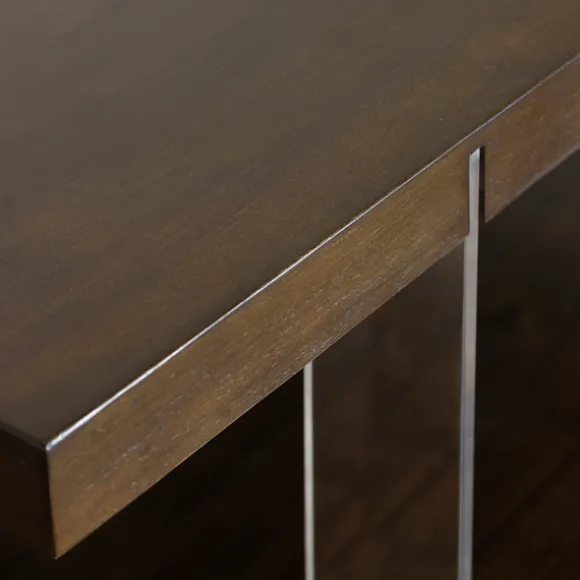 Kirkland's Home Coffee Tables-Amari Chestnut Acrylic Coffee Table