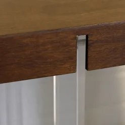 Kirkland's Home Console Tables-Amari Chestnut Acrylic Console Table