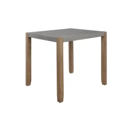 Kirkland's Home Dining Tables-Amber Wood And Faux Concrete Dining Table