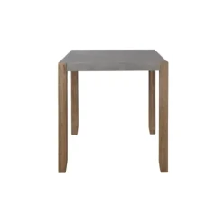 Kirkland's Home Dining Tables-Amber Wood And Faux Concrete Dining Table