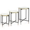 Kirkland's Home Accent & End Tables-Anastasia Mirrored Metal Accent Tables, Set Of 3