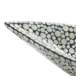 Kirkland's Home Decorative Trays-And Beige Mussel Shell Mother Of Pearl Tray