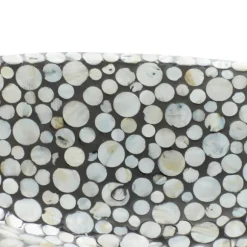 Kirkland's Home Decorative Trays-And Beige Mussel Shell Mother Of Pearl Tray