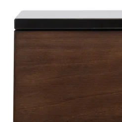 Kirkland's Home Nightstands-And Black 2-Drawer Nightstand