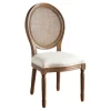 Kirkland's Home Dining Chairs-And Brown Cane Oval Back Dining Chair