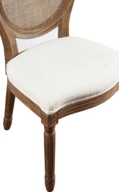 Kirkland's Home Dining Chairs-And Brown Cane Oval Back Dining Chair