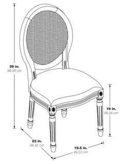 Kirkland's Home Dining Chairs-And Brown Cane Oval Back Dining Chair