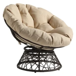 Kirkland's Home Accent Chairs-And Brown Woven Papasan Chair