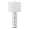 Kirkland's Home Table Lamps-And Gold Cut-Out Ovals Table Lamp