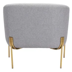Kirkland's Home Accent Chairs-And Gold Rounded Back Accent Chair