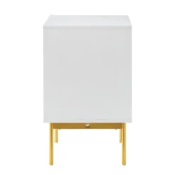 Kirkland's Home Nightstands-And Gold Wave Nightstand