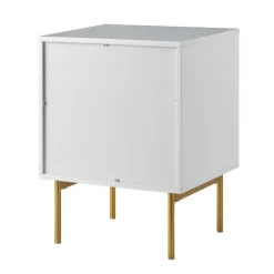 Kirkland's Home Nightstands-And Gold Wave Nightstand