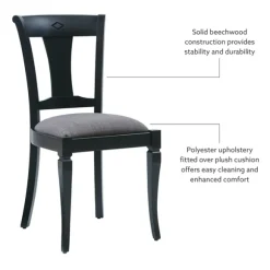 Kirkland's Home Dining Chairs-And Gray Linen Dining Chairs, Set Of 2