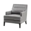 Kirkland's Home Accent Chairs-And Ivory Trim Upholstered Armchair