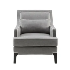 Kirkland's Home Accent Chairs-And Ivory Trim Upholstered Armchair
