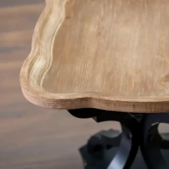 Kirkland's Home Accent & End Tables-And Natural Corina Scalloped Accent Table