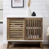 Kirkland's Home Console Tables-And Oak Sliding Slat Door Console Table