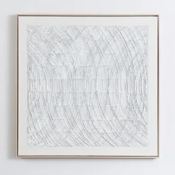 Kirkland's Home Framed Art-And Silver Abstract Lines Framed Art