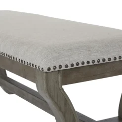 Kirkland's Home Benches & Ottomans-And Wash Nailhead Trim Bench