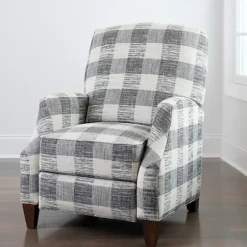 Kirkland's Home Accent Chairs-And White Buffalo Check Recliner