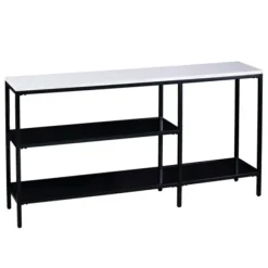 Kirkland's Home Console Tables-And White Multi-Level Console Table