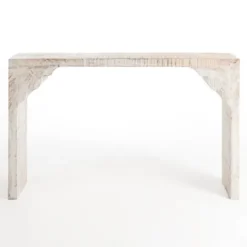 Kirkland's Home Console Tables-Anna Washed Wood Console Table