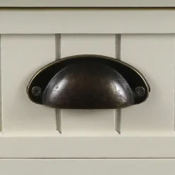 Kirkland's Home Console Tables-Antique Beadboard 4-Drawer Console Table