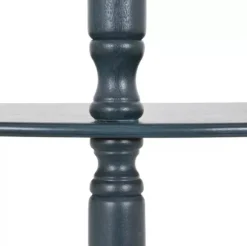 Kirkland's Home Console Tables-Antique Navy Half Round Console Table
