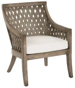 Kirkland's Home Accent Chairs-Antique Preston Woven Accent Chair