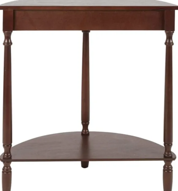 Kirkland's Home Console Tables-Antique Walnut Half Round Console Table