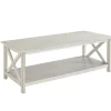 Kirkland's Home Coffee Tables-Antique Washed Wood Coffee Table
